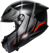 AGV K6 S Helmet - Karve Matte Black/Gray/Red for Motorcycle Riders - 2XL