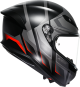 AGV K6 S Helmet - Karve Matte Black/Gray/Red - Large - Designed for Sport and Street Riders