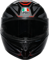 AGV K3 Helmet - Syth Black/Red - Medium | Sportbike Motorcycle Helmet with Pinlock MaxVision Visor, Ventilation, and Aerodynamic Shell for All Riding Positions