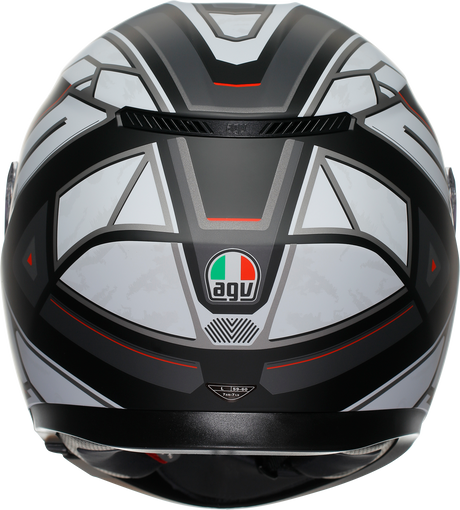 AGV K3 Helmet Rivia Matte Black/White - Large | Compatible with Sport, Touring, and Commuter Motorcycles