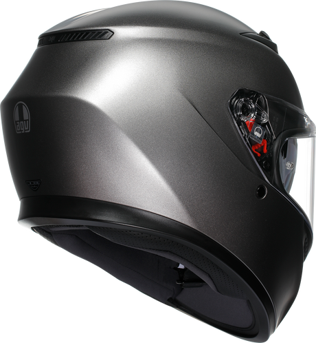 AGV K3 Helmet Mono Matte Luna Gray for Motorcycle Riding - 2XL