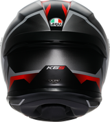 AGV K6 S Helmet - Karve Matte Black/White/Red - 2XL | Motorcycle Helmet for Sport and Touring