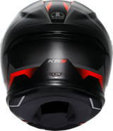 AGV K6 S Karve Matte Black/Gray/Red Helmet - XL | Designed for Sport and Touring Riders