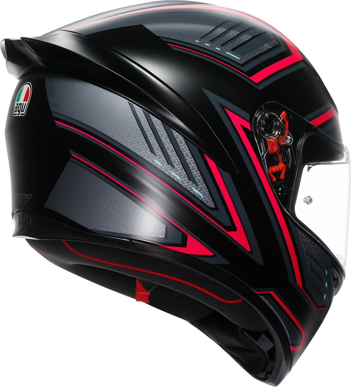 AGV K1 S Helmet - Sling Matte Black/Pink - XL - Motorcycle Helmet for Street and Sport Bikes