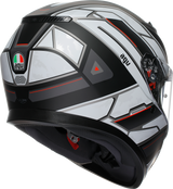 AGV K3 Helmet Rivia Matte Black/White 2XL – Motorcycle Helmet with Pinlock® and Ventilation for Sport and Touring Vehicles