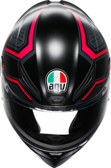 AGV K1 S Helmet - Sling Matte Black/Pink, 2XL, Compatible with Honda CBR600RR, Yamaha YZF-R3, Kawasaki Ninja 400, Suzuki GSX-R600