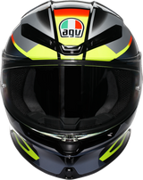 AGV K6 S Erazer Motorcycle Helmet - Black/Red/Yellow Fluo – Small | Fits Honda, Yamaha, Kawasaki, Suzuki, Ducati, BMW, KTM, and more