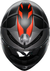AGV K6 S Karve Matte Black/Gray/Red Helmet - XL | Designed for Sport and Touring Riders