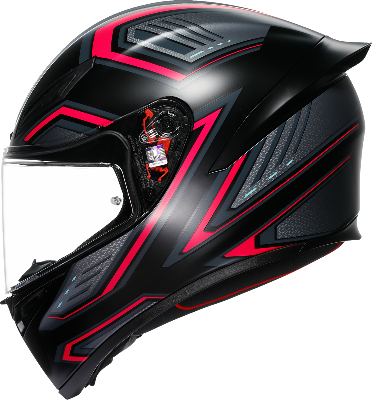 AGV K1 S Helmet - Sling Matte Black/Pink - XL - Motorcycle Helmet for Street and Sport Bikes