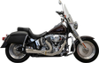 BASSANI XHAUST 2-into-1 Ripper Exhaust System - Short - Black - Twin Cam Softails 1S6B