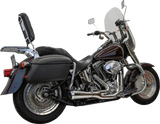 BASSANI XHAUST 2-into-1 Ripper Exhaust System - Short - Chrome - Twin Cam Softails 1S6C