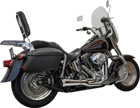 BASSANI XHAUST 2-into-1 Ripper Exhaust System - Short - Chrome - Twin Cam Softails 1S6C