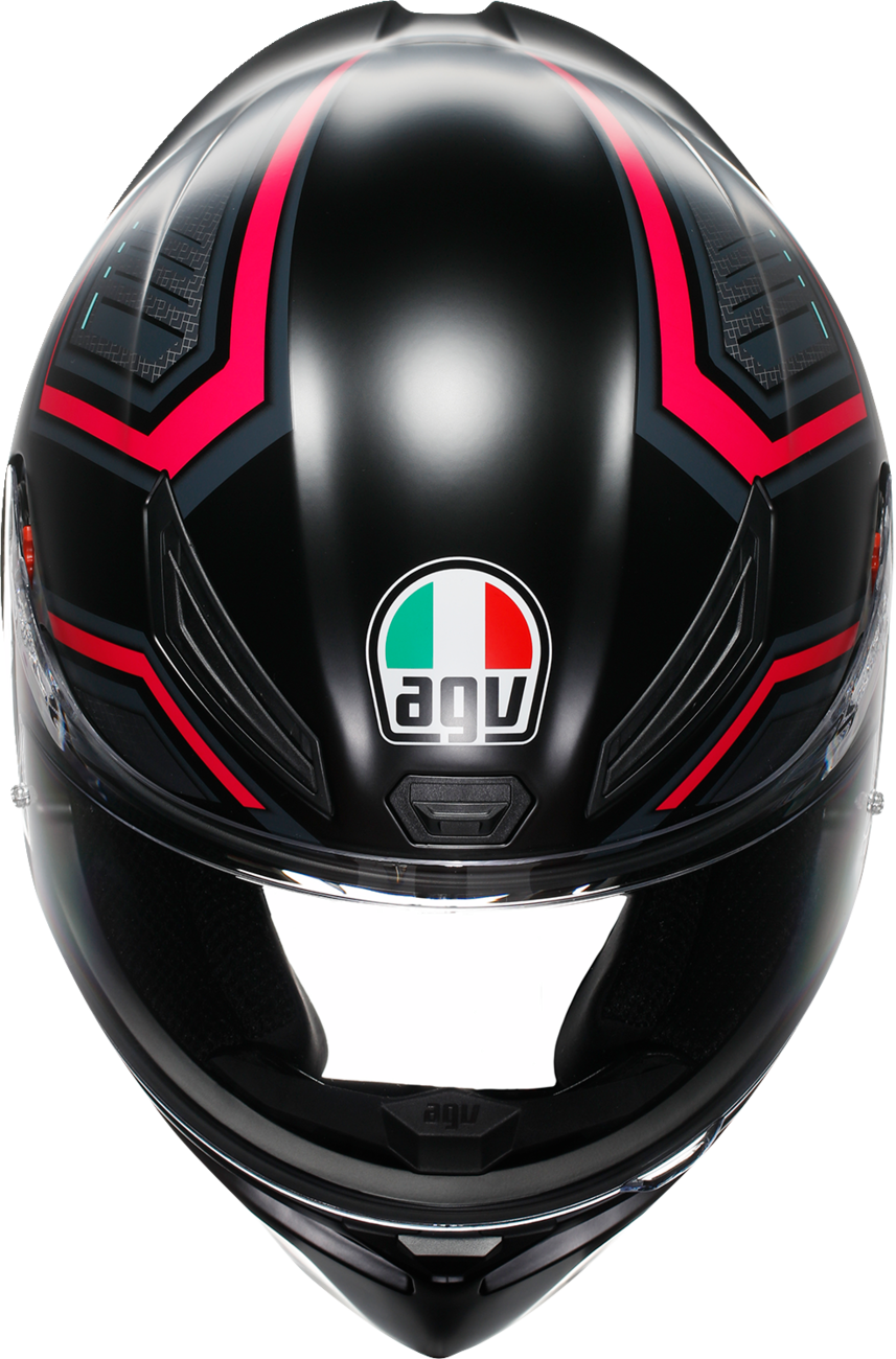 AGV K1 S Helmet - Sling Matte Black/Pink - XL - Motorcycle Helmet for Street and Sport Bikes