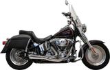 BASSANI XHAUST 2-into-1 Ripper Exhaust System - Short - Chrome - Twin Cam Softails 1S6C