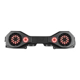 DS18 JL-SBAR22/BK Soundbar Enclosure for Jeep JL/JLU/JT (2018-2023) Fits 2x 8in & 2x 3.78in Speakers - Black