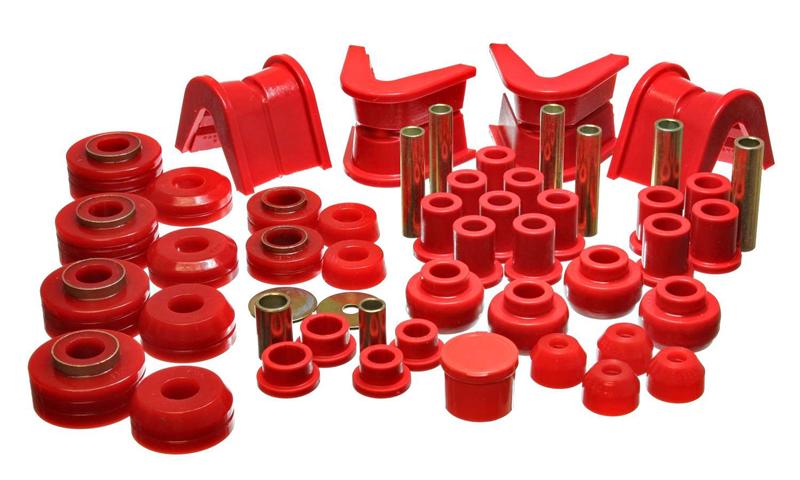 Energy Suspension 73-79 Ford F-150 Pickup 4WD Hyper-Flex Master Bushing Set - Red