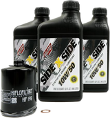 Klotz Sidexside Oil Change Kit 10W50 with Oil Filter for Polaris RZR 900 and XP 1000 Models