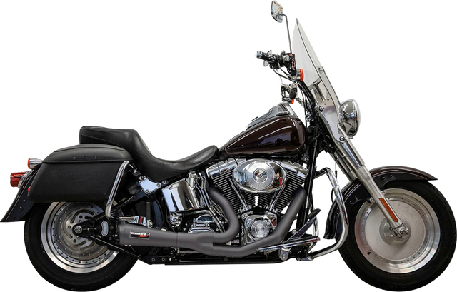 BASSANI XHAUST 2-into-1 Ripper Exhaust System - Short - Stainless - Twin Cam Softails 1S6SS