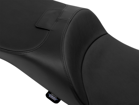 Drag Specialties Seats Extended Reach Freedom Seat for FLT/FLH '09-'25 with Vinyl Cover and Smooth Finish