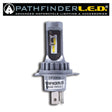 PATHFINDER DF Series H4 Plug N Play LED Headlight Bulb - 1500 Lumens - Fits  primarily 2000-2010 Honda Civic, 1999-2005 Toyota Corolla, 2004-2012 Ford F-150, 2003-2009 Dodge Ram, 2005-2010 Chevrolet Silverado