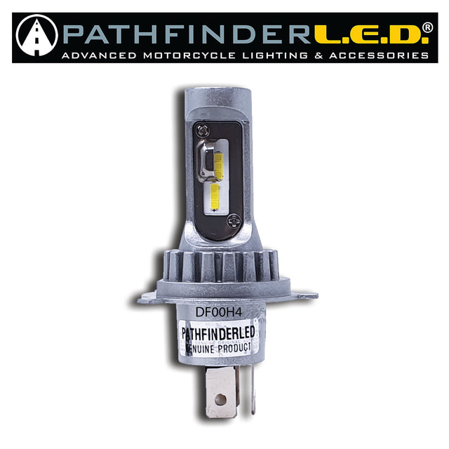 PATHFINDER DF Series H4 Plug N Play LED Headlight Bulb - 1500 Lumens - Fits  primarily 2000-2010 Honda Civic, 1999-2005 Toyota Corolla, 2004-2012 Ford F-150, 2003-2009 Dodge Ram, 2005-2010 Chevrolet Silverado