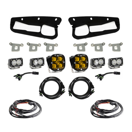 Baja Designs 2021+ Ford Bronco Amber SAE Fog Pocket Kit - Waterproof Automotive Lighting