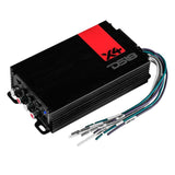 DS18 X4 4-Channel Class D Amplifier - 220W RMS at 4 Ohm, Compact Design for Car Audio Systems