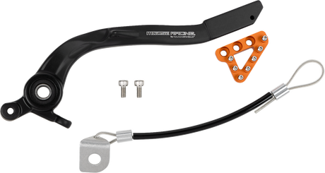 Moose Offroad Brake Pedal with Adjustable Tips - Orange, Part Number 82-0567-21-40 for ATV & UTV Vehicles