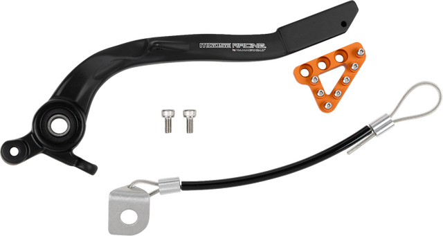 Moose Offroad Brake Pedal with Adjustable Tips - Orange, Part Number 82-0567-21-40 for ATV & UTV Vehicles