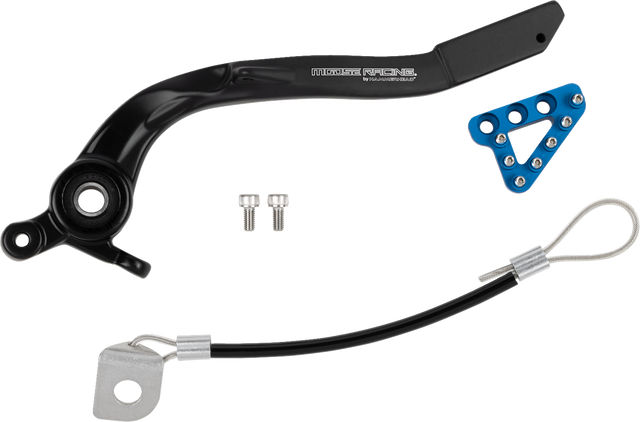 Moose Offroad Brake Pedal - Blue for ATV and UTV with Adjustable Tips - Part Number 82-0767-21-20
