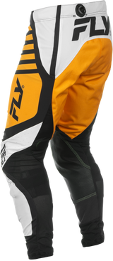 Fly Racing Lite Pants White/Black/Mustard Size 30 – Motocross Riding Gear for Youth and Adults