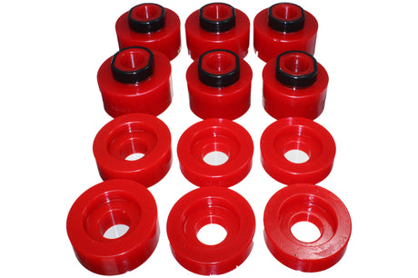 Energy Suspension Hyper-Flex Red Body Mount Set for 2010-2013 Ford F-250/F-350 Super Duty Trucks
