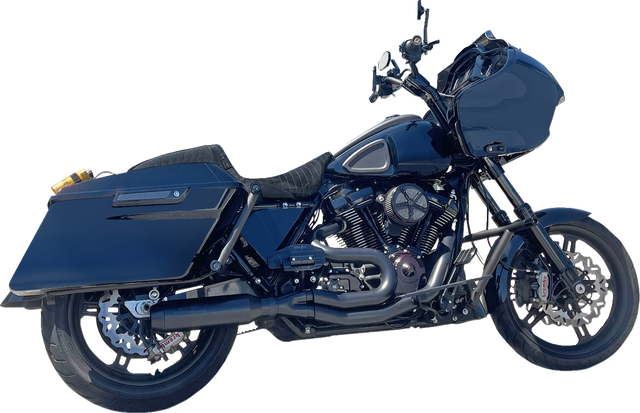 BASSANI XHAUST 2-into-1 Mid-Length Super Bike Exhaust System - 4" Muffler - M8 Touring 1F98B