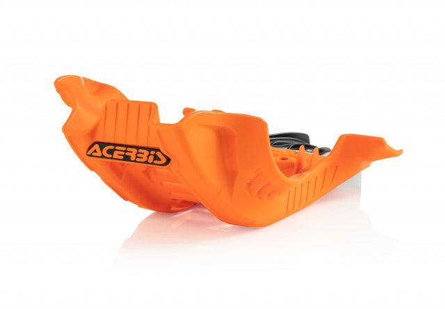 Acerbis GasGas EX/MC and KTM XC-F250/350/FX350 Skid Plate - Black with Orange Accents, Fits 2019-2023 Models
