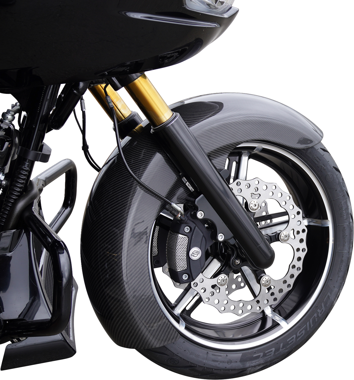 ARLEN NESS Front Fender - Fat Wrapper - 18" - Carbon Fiber - FLT '24-'25 210-042