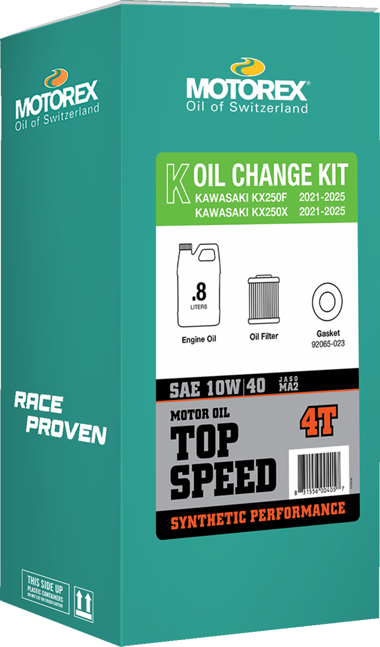 MOTOREX Oil Change Kit - Kawasaki KX 250 - 10W-40 311247