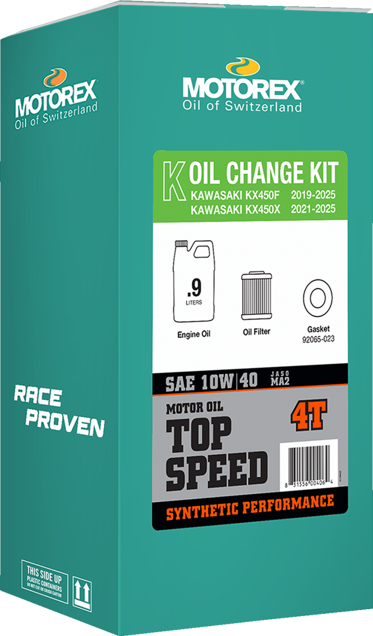 MOTOREX Oil Change Kit - Kawasaki KX 450 - 10W-40 311248
