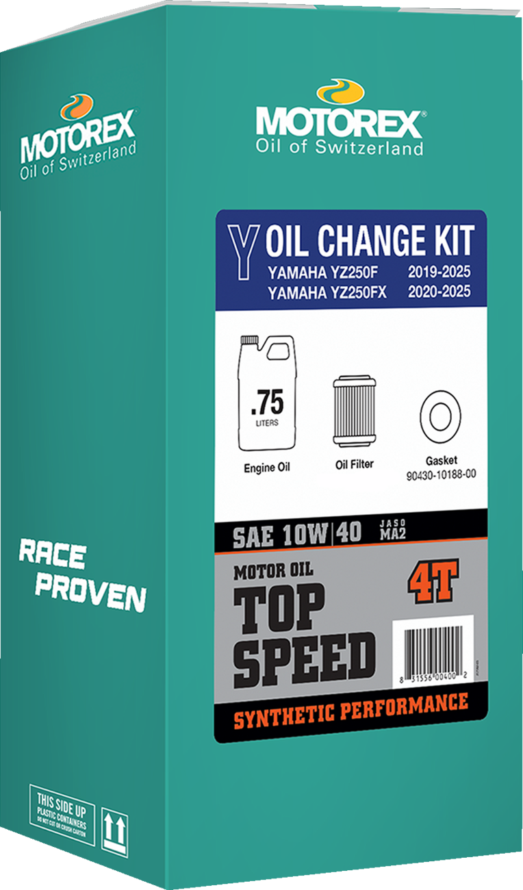 MOTOREX Oil Change Kit - Yamaha YZ 250 - 10W-40 311243