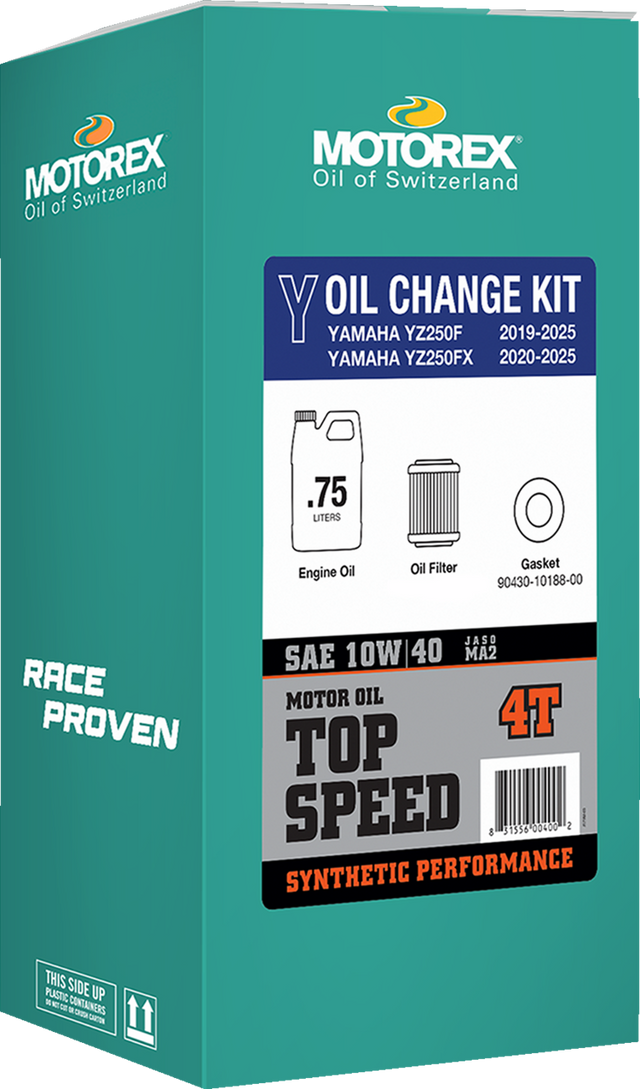 MOTOREX Oil Change Kit - Yamaha YZ 250 - 10W-40 311243
