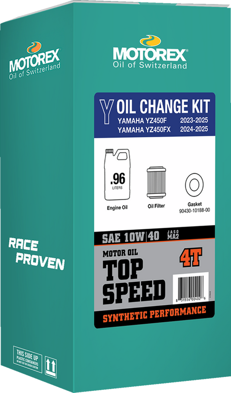 MOTOREX Oil Change Kit - Yamaha YZ 450 - 10W-40 311246