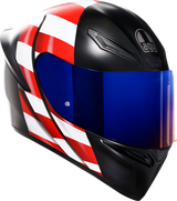 AGV K1 S Helmet with US Flag Design - Red, White & Blue - Medium | Motorcycle Helmet for Street and Sport Riders