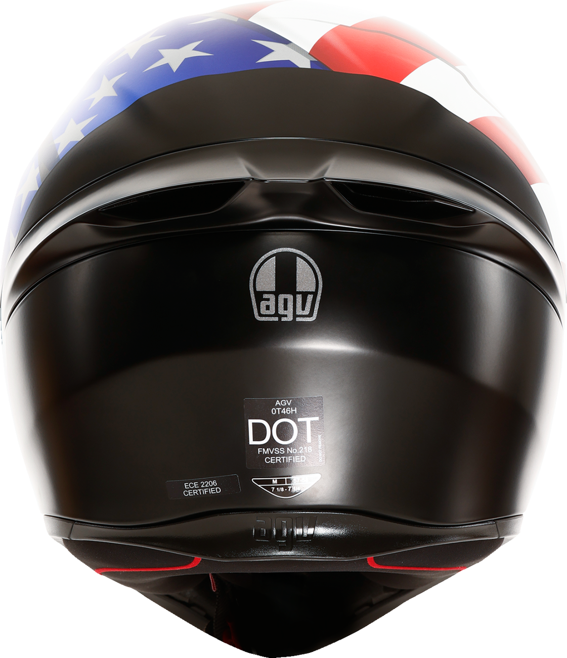 AGV K1 S Helmet with US Flag Design - Red, White & Blue - XS Fitment (Part #2118394003-068-XS)
