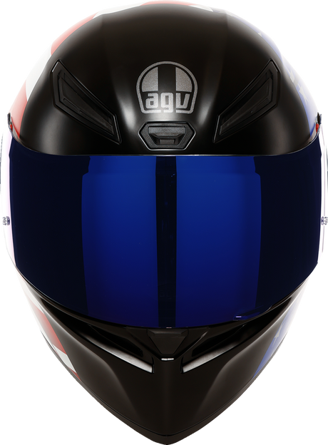 AGV K1 S Helmet with US Flag Design - Red, White & Blue - XL Fitment for Street, Sport & Motorcycle Use