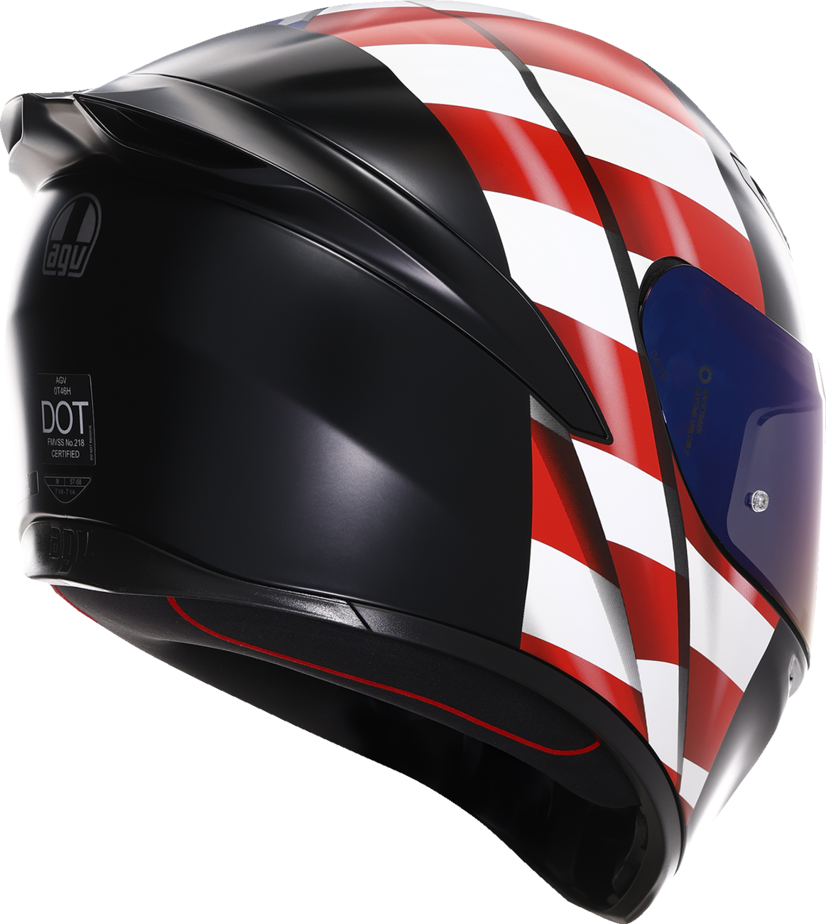 AGV K1 S Helmet with US Flag Design - Red, White & Blue - Large Fitment