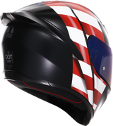 AGV K1 S Helmet with US Flag Design - Red, White & Blue - XL Fitment for Street, Sport & Motorcycle Use