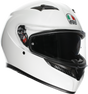AGV K3 Helmet Mono White XS - Motorcycle Helmet with Pinlock® Lens and Ventilation for Sport and Touring Bikes