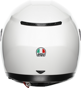 AGV K3 Helmet Mono White Medium with Pinlock® Lens and Ventilation System for Motorcycle Riding