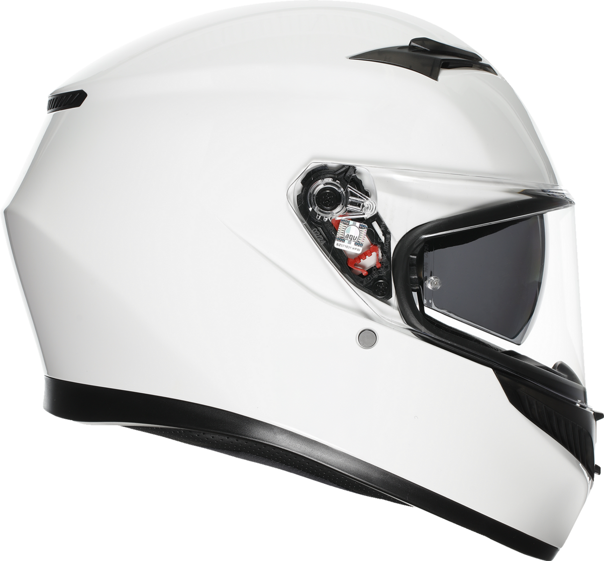 AGV K3 Helmet Mono White XL - Motorcycle Helmet with Pinlock® Lens, Ventilation, and Aerodynamic Shell for Sport and Touring Riders