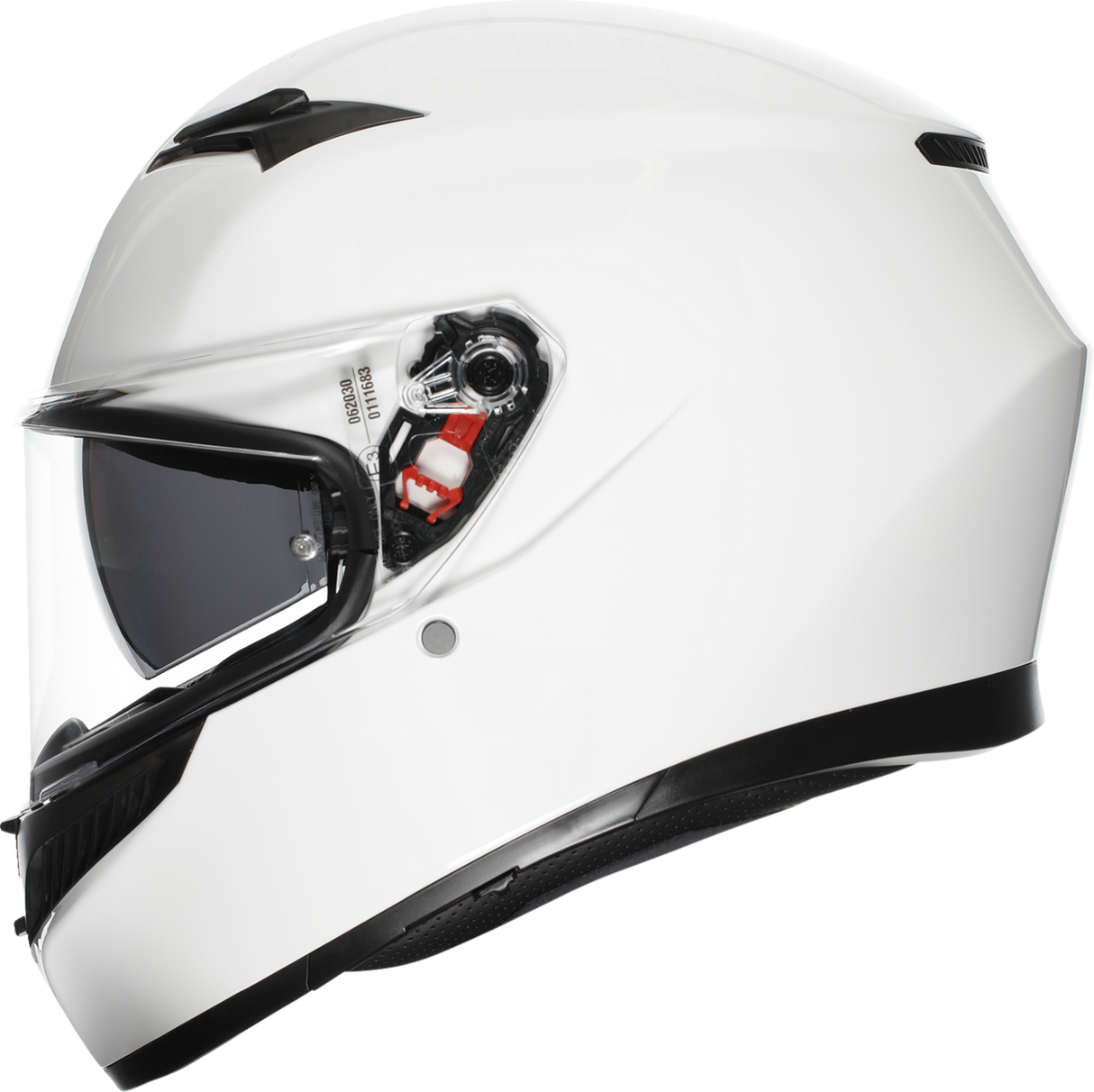 AGV K3 Helmet Mono White XL - Motorcycle Helmet with Pinlock® Lens, Ventilation, and Aerodynamic Shell for Sport and Touring Riders