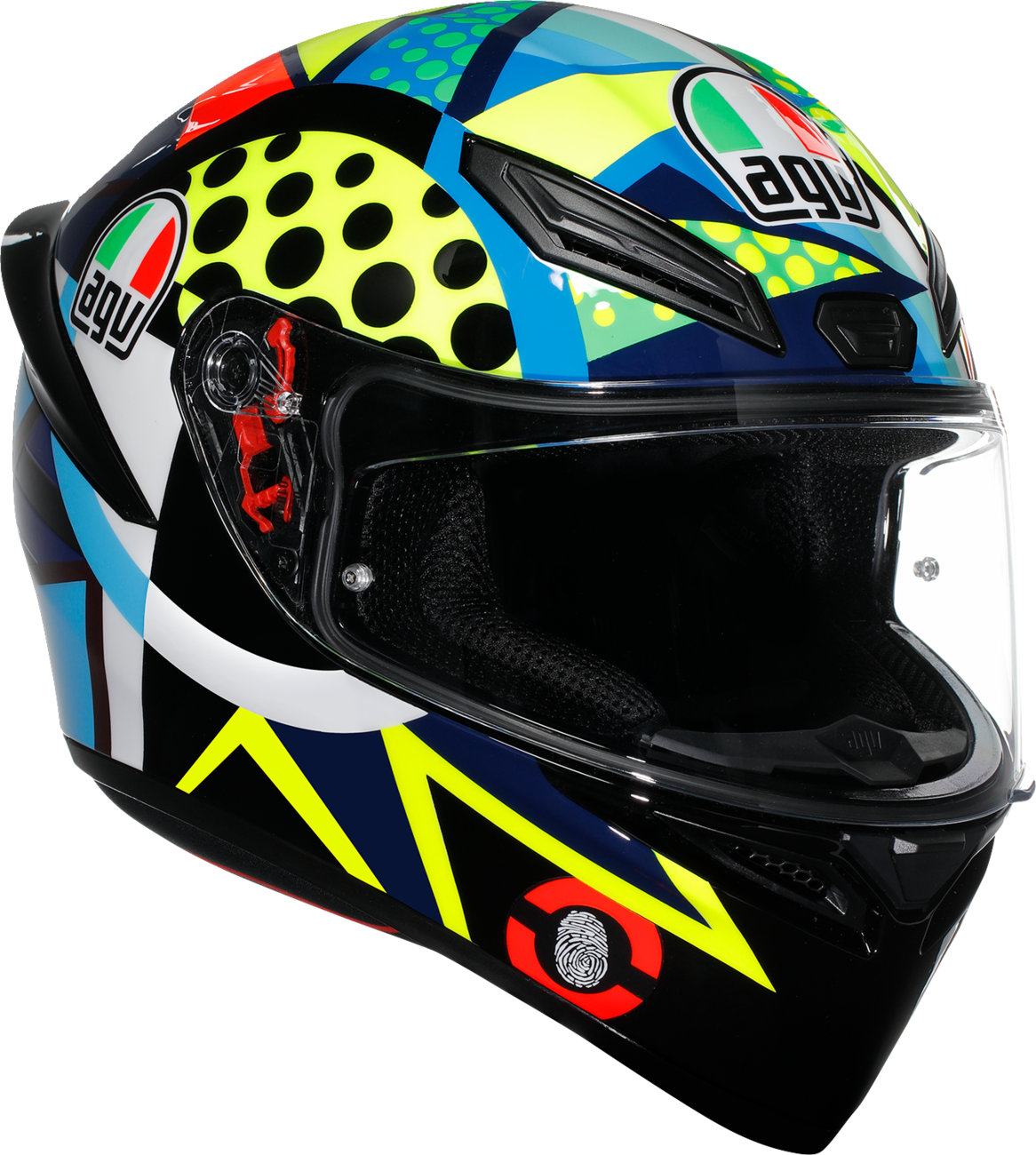AGV K1 S Rossi Winter Test 2020 Motorcycle Helmet - Small, Fits Honda, Yamaha, Kawasaki, Suzuki, and Ducati